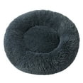 thumbnail image 1 of Round Calming Cat Bed with Plush , 15.7 Inch Washable Pet Bed for Indoor Cats & Small Dogs - Anti-Anxiety Donut Cushion with Thick Non- Base for Cozy Comfort, 1 of 4