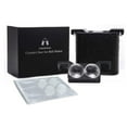 thumbnail image 1 of Premium Round Ice Cube Mold - Crystal Clear Whiskey Ice Ball Maker Mold - Craft Big Sphere Ice Cube Tray - Circle Ice Cubes Trays for Bourbon - Large Spherical Ice Molds for Whisky, Cocktails, 1 of 5