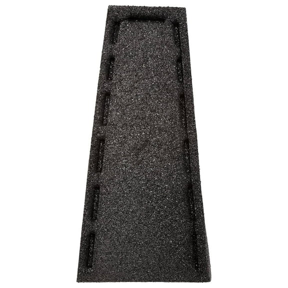 Premium Rubber Downspout Block Rain Guard Stone Textured Drain Extender (Black)