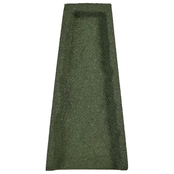 Premium Rubber Downspout Block, Rain Guard, Stone Textured Drain Extender (Green)