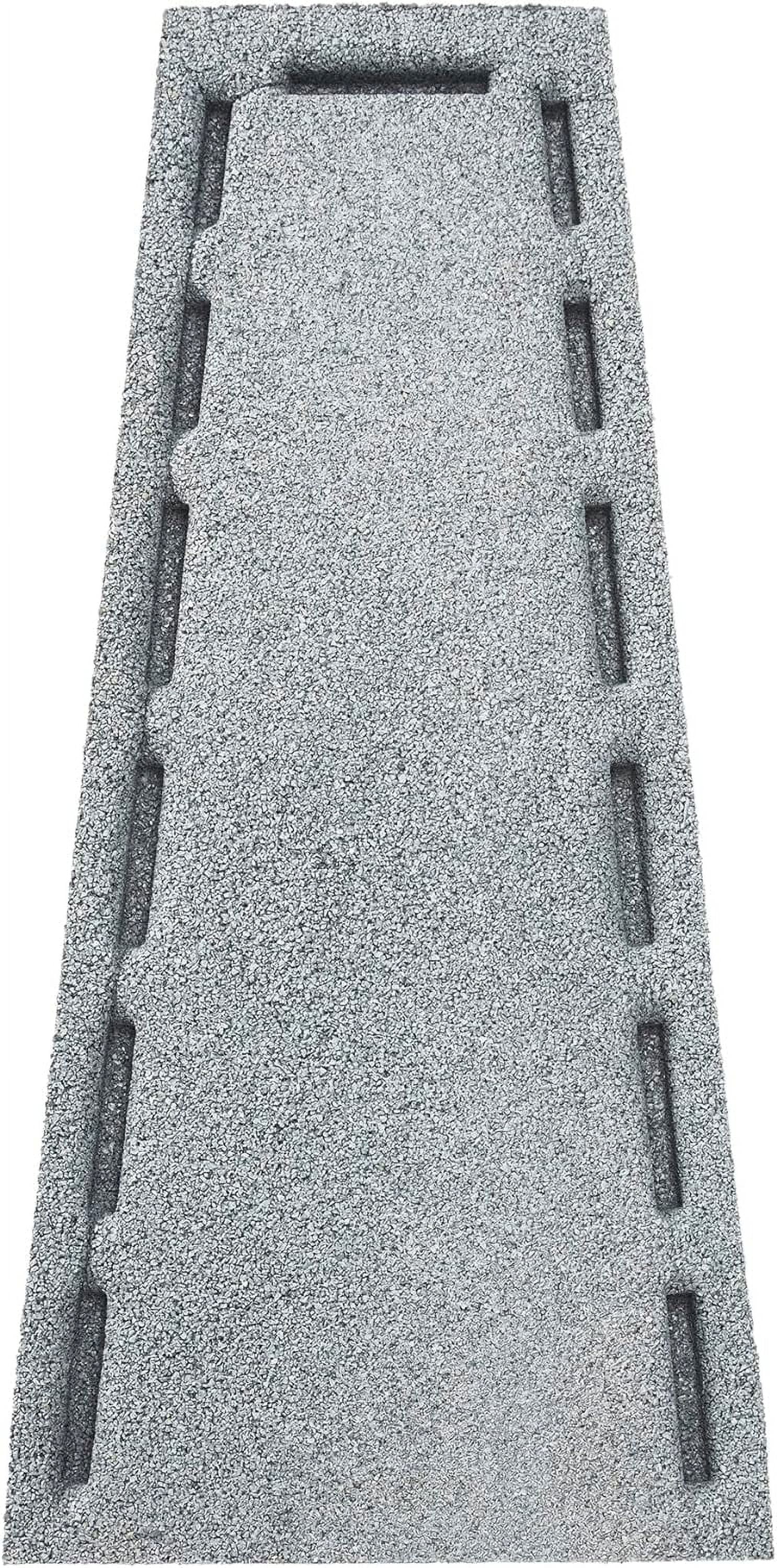 Premium Rubber Downspout Splash Block Rain Guard Stone Textured Drain