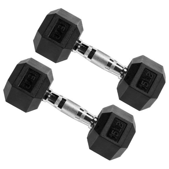 Premium Rubber Encased Hex Dumbbell
