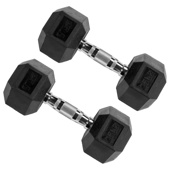 Premium Rubber Encased Hex Dumbbell