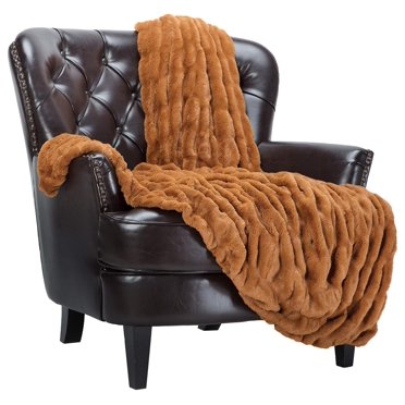 JML Reversible Mink Blanket – Ultra Soft Faux Animal & Floral Fleece, 5lbs, 77x87 / 83x91, Machine Wash, Oeko-Tex