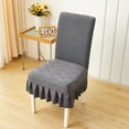 thumbnail image 1 of Premium Ruffled Skirt Dining Chair Covers,Stretchable Removable Washable Chair Slipcovers for Dining Room,Kitchen,Banquet,Wedding and Party,Soft Textured Decorative Chair Protector, 1 of 5