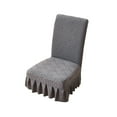 thumbnail image 1 of Premium Ruffled Skirt Dining Chair Covers,Stretchable Removable Washable Chair Slipcovers for Dining Room,Kitchen,Banquet,Wedding and Party,Soft Textured Decorative Chair Protector, 1 of 5