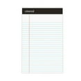 thumbnail image 1 of Premium Ruled Writing Pads with Heavy-Duty Back, Narrow Rule, Black Headband, 50 White 5 x 8 Sheets, 12/Pack, 1 of 3