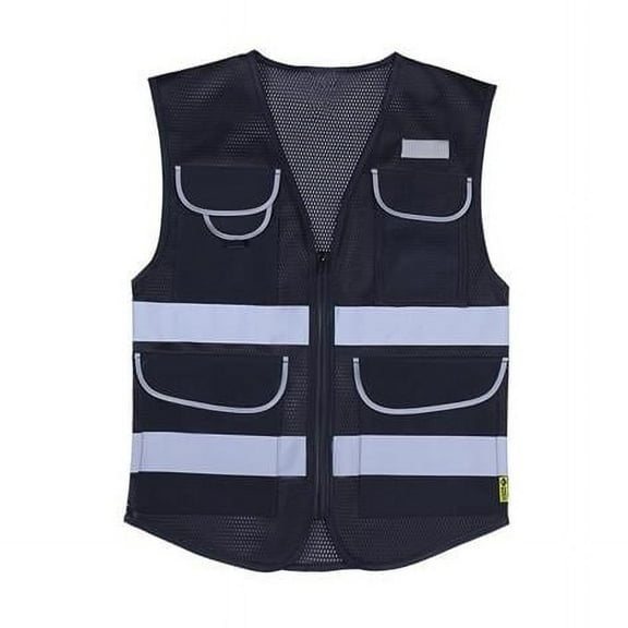 Premium Safety Vest, Black - 5XL
