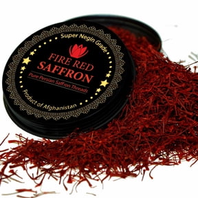 Premium Saffron Threads, Pure All Red Saffron Spice | Super Negin Grade | For Culinary Use Such as Tea, Paella, Golden Milk, Rice, & Risotto 5 Grams