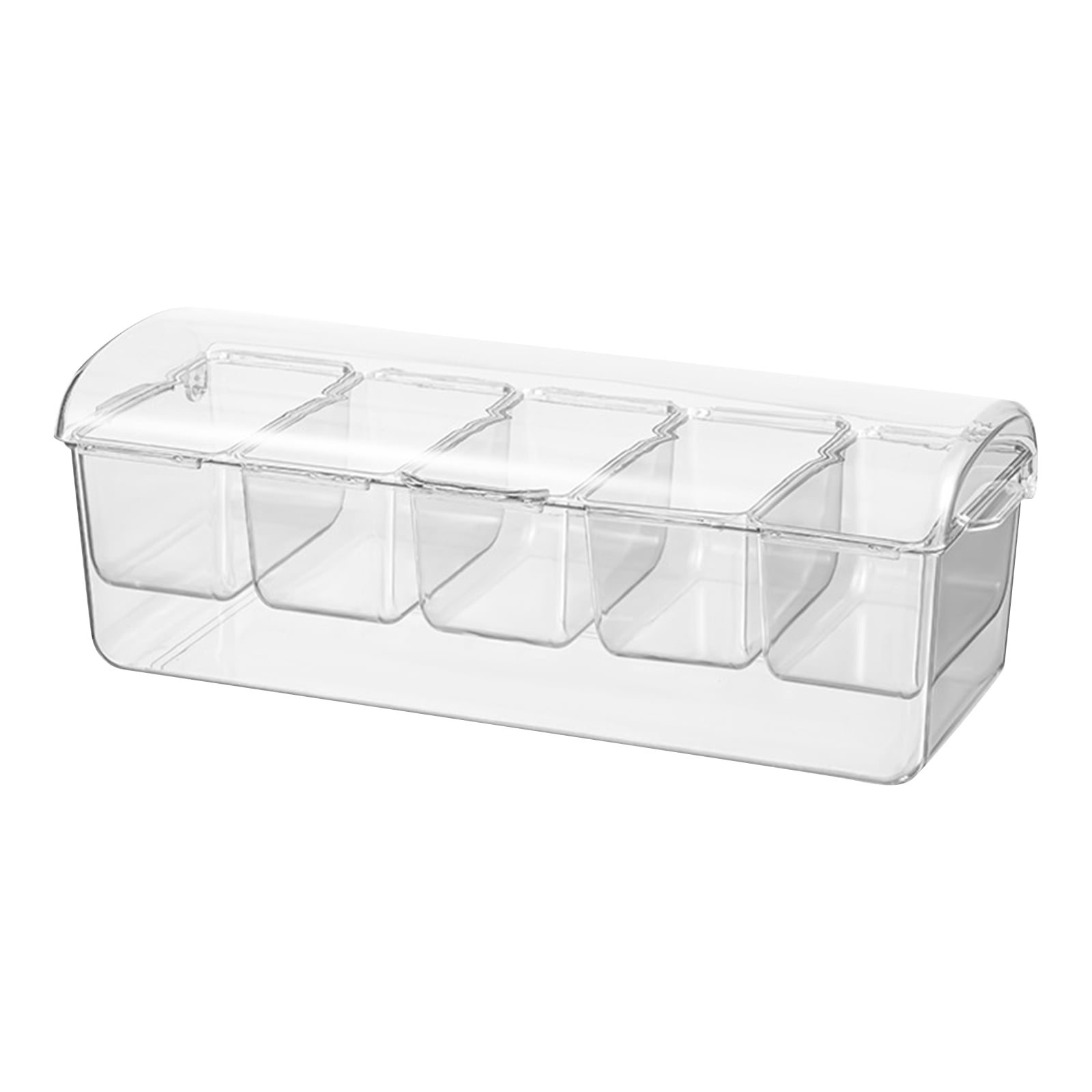 Premium Salad Fresh Storage Container for Fridge Divided Compartment Plastic Produce Saver with Drainage Basket for Vegetable Fruit Salad for Outdoor Picnic Camping
