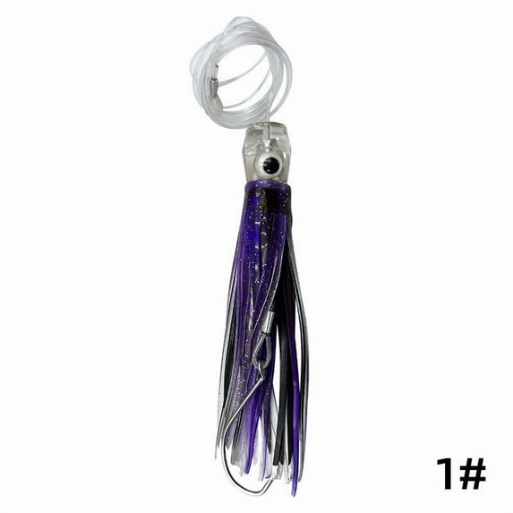 Premium Saltwater Trolling Lure - Mustad Hook, Flexible Prosthetic Eyes, Brilliant Colors for Deep Sea Fishing Ideal for Ambitious Anglers