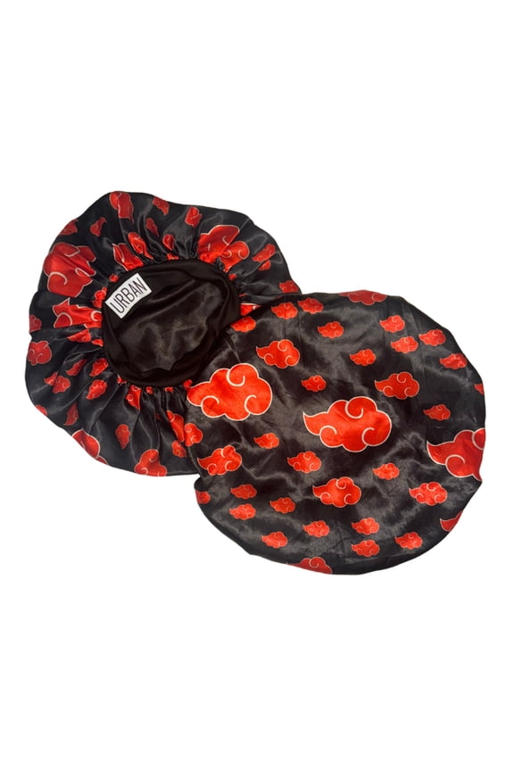 Premium Satin Hair Bonnet for Men Women Curly Hair, Dreadlock Loc Cap Silk Double Layer Sleeping Shower Wrap Anime Soft Band