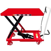 Premium Scissor Lift Table, 500 lb. Cap, 27.75"L x 17.75"W, 8.25" - 28.5"H