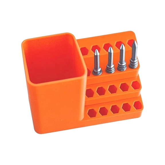 Premium Screwdriver Bit Storage Rack – Space-Saving, Durable Organization Tool with 20 Holes for Workshop, Garage & Home Use
