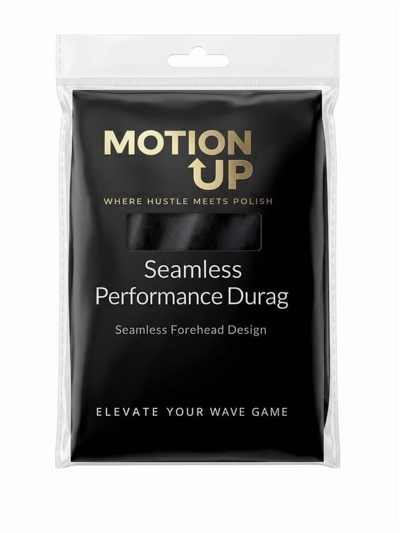 Silky Satin Durag for Men Wave Cap Do Rag with Hook and Loop Closure, Black