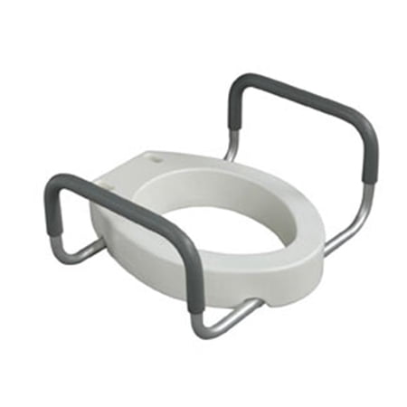 Premium Seat Rizer with Removable Arms Elongated Seat