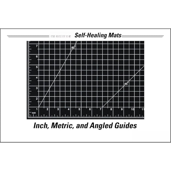 Premium Self-Healing Cutting Mat 24"x36" + 5 Layer Design + 1/2" Grid + Ideal for Crafts & Sewing + Durable Black Mat for Clean Cuts & Long-Lasting Use