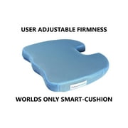 Premium Self-Inflating Seat SMART CUSHION USER ADJUSTABLE Comfort NEVER BOTTOMS OUT Coccyx Cutout Relieves Sciatica Pain