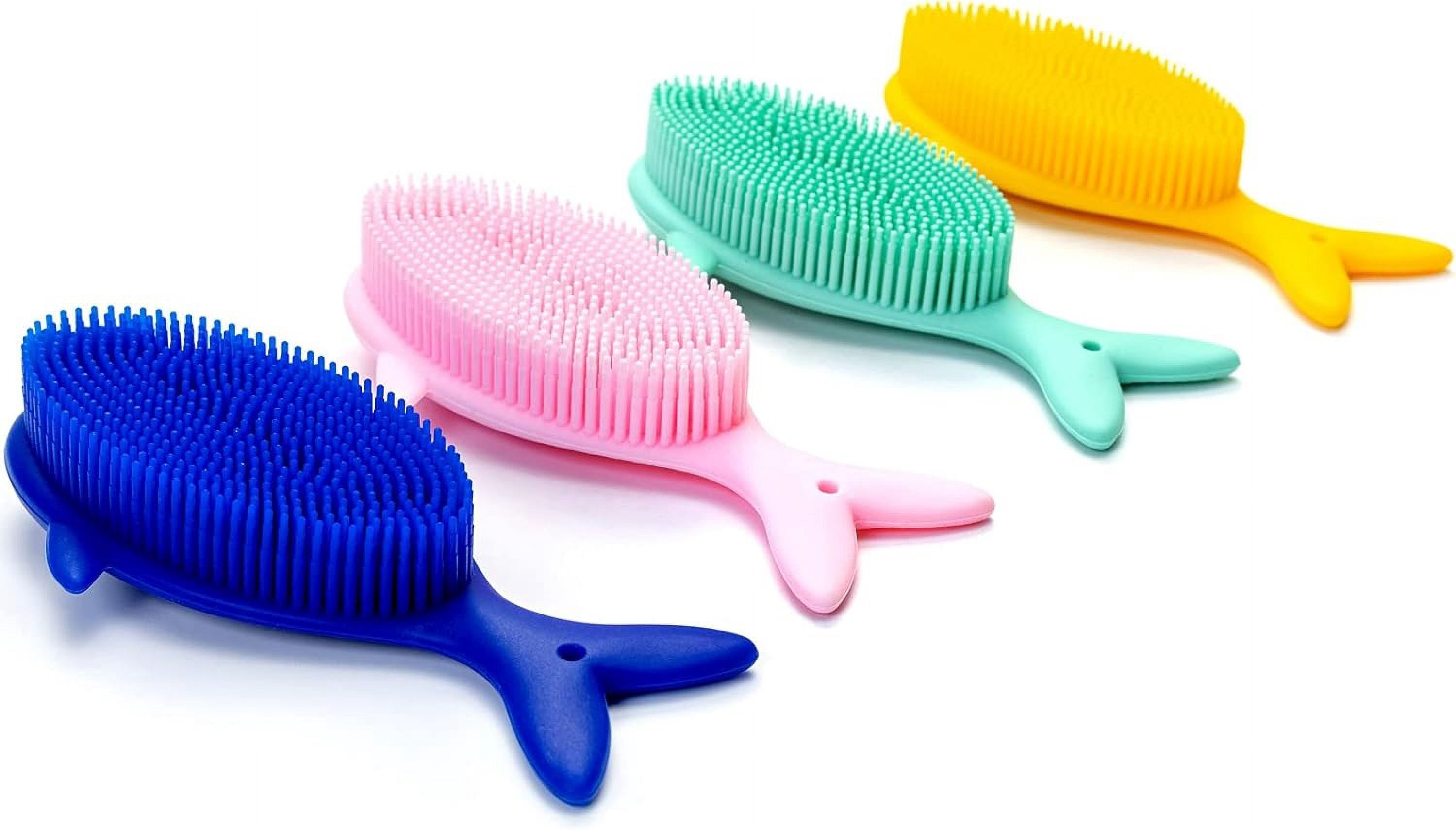 Premium Sensory Brush for Kids or Autism,Soft Silicone Body Scrubber,2 ...
