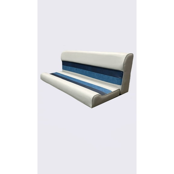 Premium Series 55" Pontoon Bench Seat Cushion Set "ONLY" Grey/Navy/Blue 3012ABDK