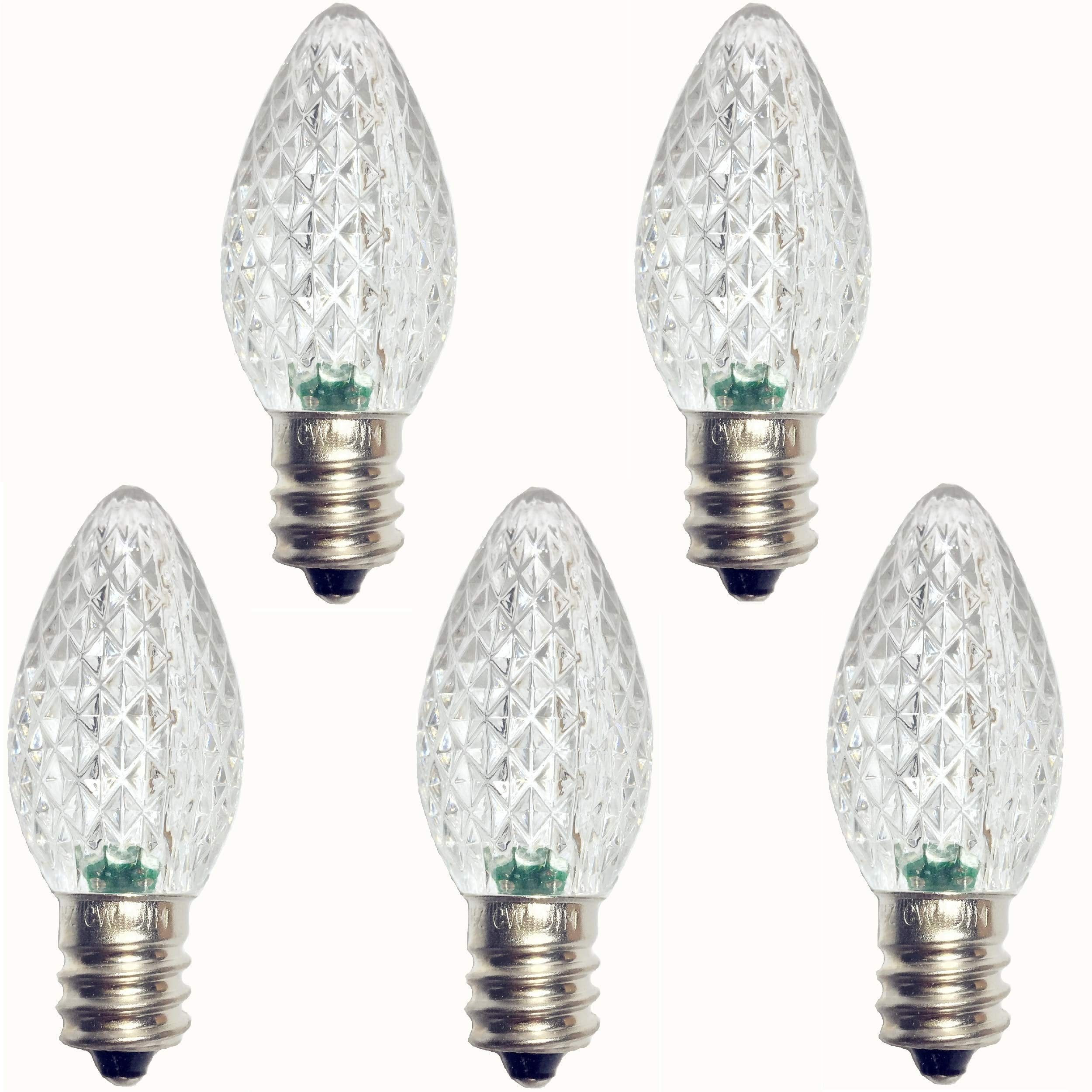 Premium Set of 25 C7 Led Replacement Bulbs Dimmable Lights for