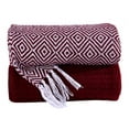 thumbnail image 1 of Premium Set of 2 Hand-Woven Cotton Throw Blankets for Cozy Comfort, 1 of 4