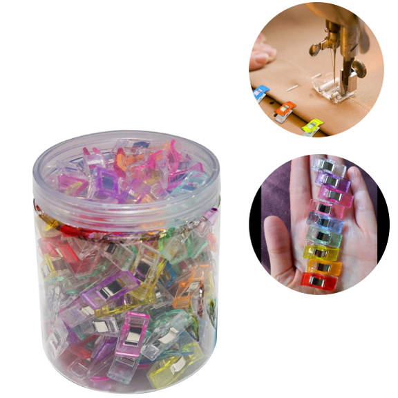 Premium Sewing Clips Multipurpose Sewing Accessories Quilting Supplies Crafting Tools, Assorted Assorted Bright Colors (150PC)