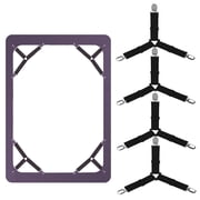 Premium Sheet Clips, Bed Sheet Holder Straps, Adjustable Bed Triangle Sheet Fastener, Elastic Mattress Cover Clips Suspenders Grippers Keeping Sheets Place Suit Flat and Fitted Sheets and More