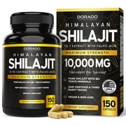 Premium Shilajit Pure Himalayan Capsules for Men 1000mg Per Serving 150 Capsules - Third Party Tested, Non-GMO & Vegan Safe
