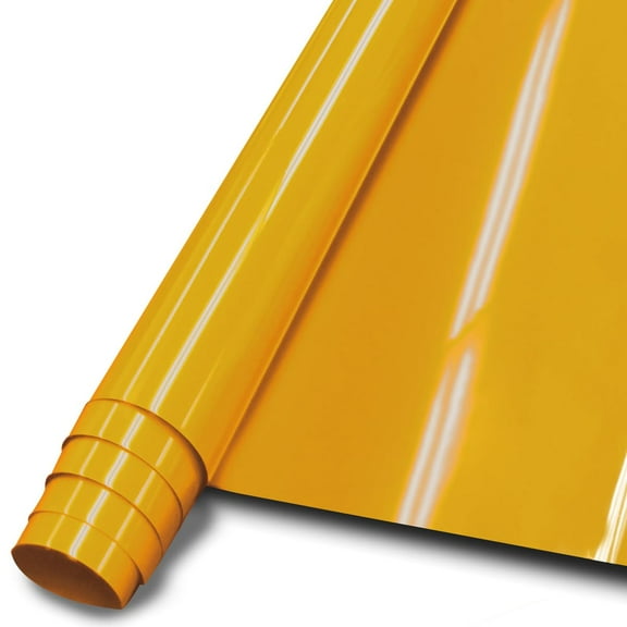 Premium Shiny Thick Patent Vinyl Material for Arts and Crafts - Durable, Vibrant, and Versatile Crafting Supply for DIY Projects. Yello, 50" Wide x 5' Long, 11 Gauge Thick. PAT5YEL-FBM