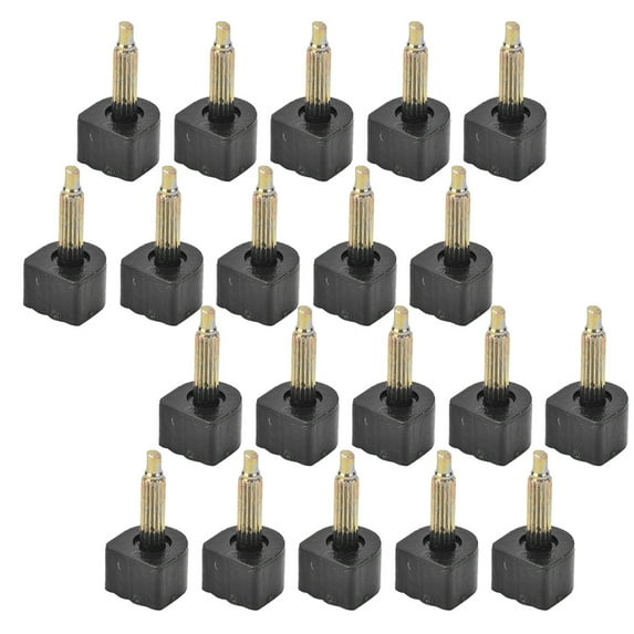 Premium Shoe Heel Replacement for Repair & Stylish Upgrade Black High Heel Tips, 12x12mm, Pack of 10 Rawiri