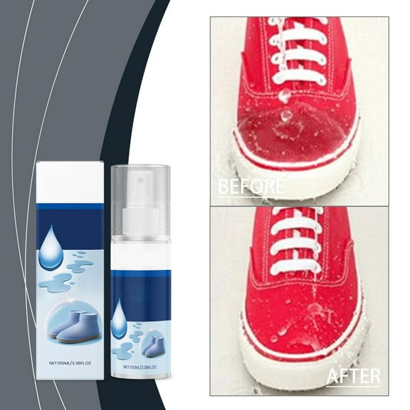 Premium Shoe Water Repellent Spray Long-lasting Protection for Leather, Suede, and Fabric Footwear, 100ml