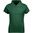 thumbnail image 1 of Premium Short Sleeves Girls Polo Shirts – ScotchGuard Treated, Stain Resistant, 1 of 3