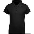 thumbnail image 1 of Premium Short Sleeves Girls Polo Shirts – ScotchGuard Treated, Stain Resistant, 1 of 3