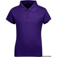thumbnail image 1 of Premium Short Sleeves Girls Polo Shirts  ScotchGuard Treated, Stain Resistant, 1 of 3