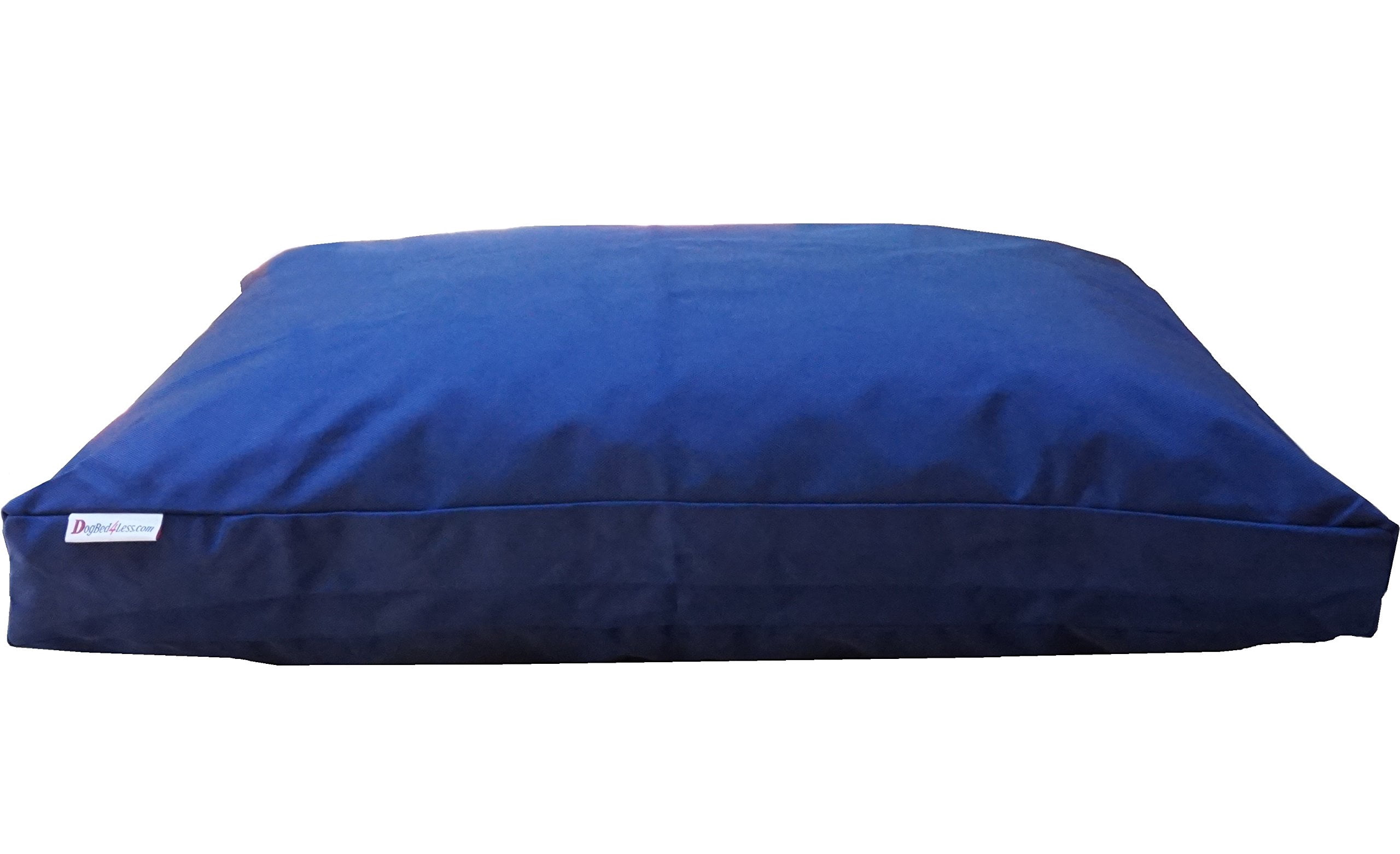 Premium Shredded Memory Foam Dog Bed Medium 37x27, Waterproof Inner Layer and Heavy Duty Nylon Outer Cover, Blue