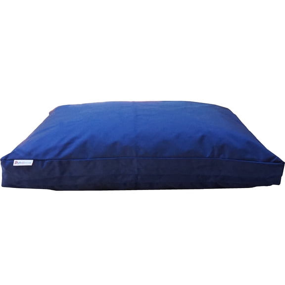Premium Shredded Memory Foam Dog Bed Medium 37x27, Waterproof Inner Layer and Heavy Duty Nylon Outer Cover, Blue