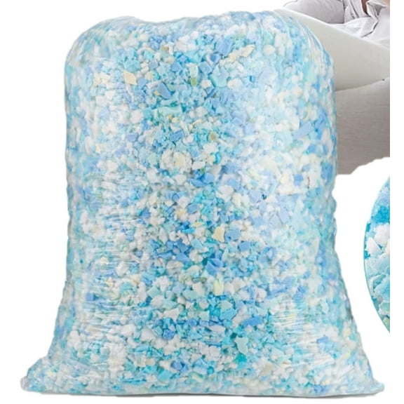 Premium Shredded Memory Foam Made in USA Filling Stuffing for Pillows Dog Beds Bean Bags Cushions Crafting Material