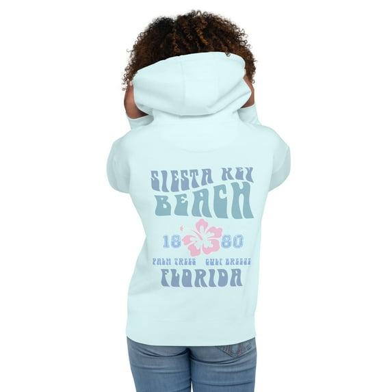 Premium Siesta Key Beach Hoodie Aesthetic Vintage Retro Style Unisex Oversized