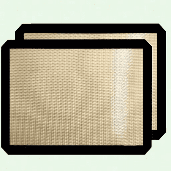 Premium Silicone Baking Mats - Set of 2, Quarter Sheet Size (8.5" x 11.5"), Non-Stick and Easy to Clean