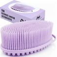thumbnail image 1 of Premium Silicone Body Scrubber - Trusted Since 2017 - SGS Certified Food Grade Dual Sided Bath Brush, Quick-Dry Exfoliating Loofah Alternative, Massage Brush Sensitive Skin Women Men, 1 of 4