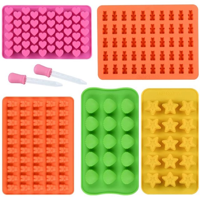 Premium Silicone Chocolate Molds Nonstick Candy, Gummy, and Ice Cube