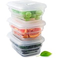 Premium Silicone Collapsible Food Storage Containers with Leakproof ...