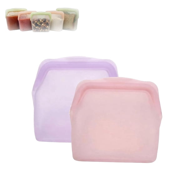 Premium Silicone Food Storage Bags, Upright Reusable Odor-Proof Bags, High Temperature Resistant for Kitchen Food Storage