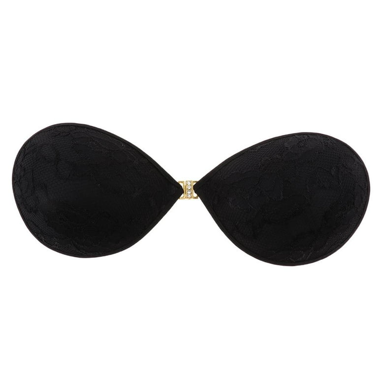 Premium Silicone Inserts NON-SLIP Push Up Firming & Enhancers Cutlets Bust  Pads (Black/Nude) - , as described