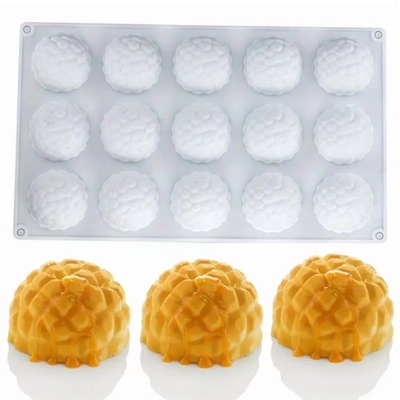 Premium Silicone Mold for Round Balls, Pine Cones & Crystal Ore Shapes  Food-Grade Non-Stick Baking & Cake Decoration Mold