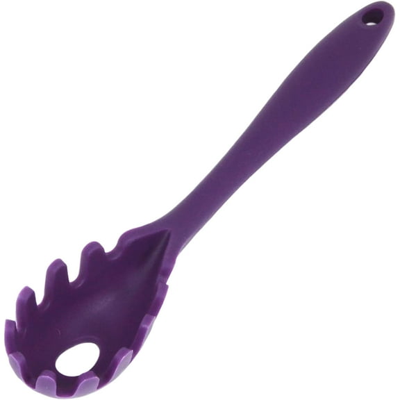 Premium Silicone Spaghetti/Pasta Fork, 11.5 inch, Purple