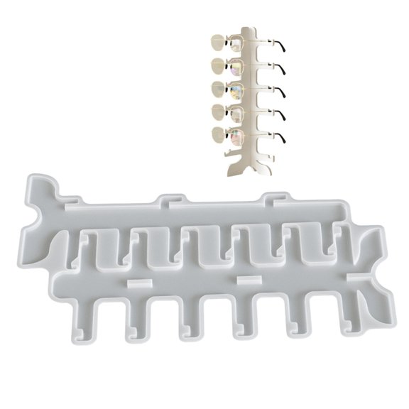 Premium Silicone Sunglasses Display Mold With 6 Layers Space Saving Sunglasses Rack Display Stand Mould