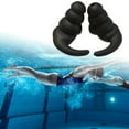 thumbnail image 1 of Silicone Swimming Ear Plugs for Adults & Teens 14+, Waterproof Reusable Earplugs for Swimming Surfing Snorkeling Showering, Comfortable Swim Ear Protection for Pool Beach, 1 of 6