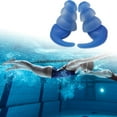 thumbnail image 1 of Silicone Swimming Ear Plugs for Adults & Teens 14+, Waterproof Reusable Earplugs for Swimming Surfing Snorkeling Showering, Comfortable Swim Ear Protection for Pool Beach, 1 of 5